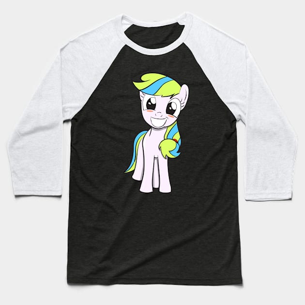 Pony - the mini-horse! Baseball T-Shirt by FamiLane